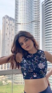 Bhavika Sharma Instagram - Isn’t the vibe of this song AMAZING 💙 👗:- @nicknjae #reels