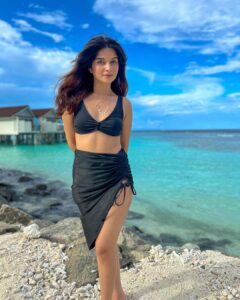 Bhavika Sharma Instagram - This view was a 10/10🦋 @quick_tourandtravels #travel #maldives
