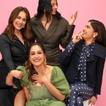 Bhumi Pednekar Instagram - The squad is ready for the weekend!😎 #ThankYouForComing is now streaming on Netflix Styled by - @manishamelwani @devanshi.15 Outfits Bhumi - @maisonvalentino Kusha - @coucoo Shibani - @truffle_india Dolly - @thelocalvintage_ @shehnaazgill @karanboolani @balajimotionpictures @akfcnetwork