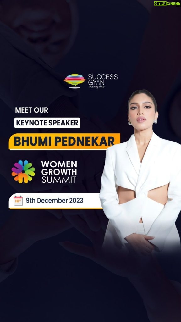 Bhumi Pednekar Instagram - Success Gyan is thrilled to announce that @bhumipednekar is the keynote speaker at the upcoming Women Growth Summit on December 9th. Women Growth Summit is an online live event to empower and support women on their journey to create their desired life. Along with Bhumi learn from our expert trainers on manifestation, health & financial freedom. Register for Free using the link in the BIO ↗️ #successgyan #successgyanindia #womengrowth #womengrowthsummit #bhumipednekar #sgindia #inspiringindia #india