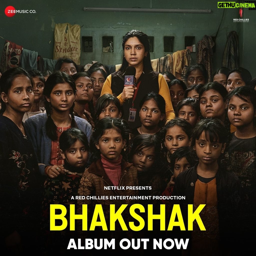 Bhumi Pednekar Instagram - Here’s presenting the soul-stirring album of #Bhakshak. Link in bio. #BhakshakOnNetflix @imsanjaimishra #AdityaSrivastava @saietamhankar @surya_sharma_09 @justpulkit @jyotsananath @gaurikhan @_gauravverma @meghasriramdalton @anuraag_psychaea @rajshekharis @mainhoonromy @redchilliesent @netflix_in @zeemusiccompany