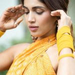Bhumi Pednekar Instagram - ओए होए 💛 #ShaadiSeason Custom Outfit by @punitbalanaofficial Jewels- @shriparaminijewels Arm band - @tribebyamrapali Footwear - @aprajitatoorofficial Styled by- @manishamelwani Team- @gypsy.girl.world @kasliwalriddhi