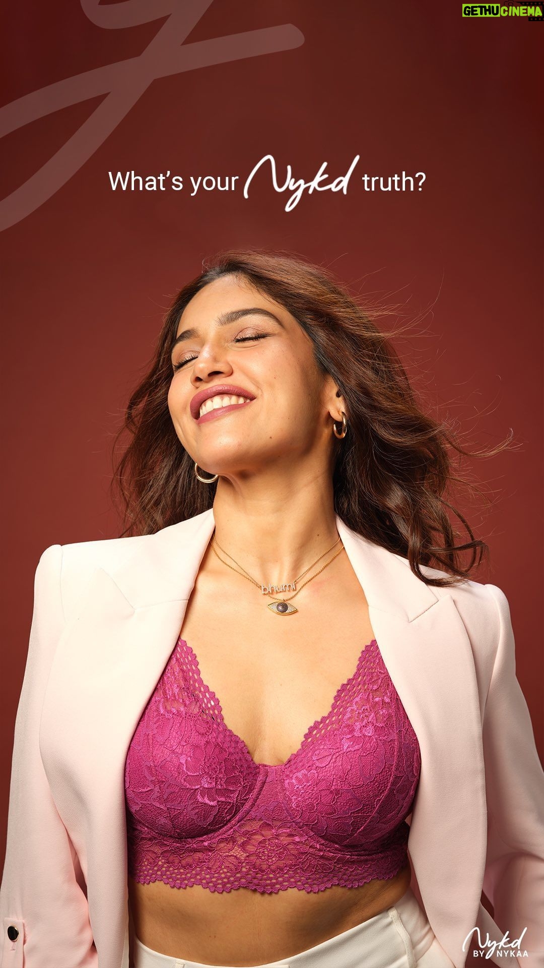 Bhumi Pednekar Instagram - My unconventional choices are a part of me, and I’ll always embrace that, no matter what the world says. If I get the chance, I’ll do everything all over again because that’s who I am, and this is my Nykd Truth. Dare to be unapologetically YOU.