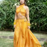 Bhumi Pednekar Instagram - ओए होए 💛 #ShaadiSeason Custom Outfit by @punitbalanaofficial Jewels- @shriparaminijewels Arm band - @tribebyamrapali Footwear - @aprajitatoorofficial Styled by- @manishamelwani Team- @gypsy.girl.world @kasliwalriddhi