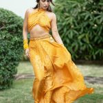Bhumi Pednekar Instagram - ओए होए 💛 #ShaadiSeason Custom Outfit by @punitbalanaofficial Jewels- @shriparaminijewels Arm band - @tribebyamrapali Footwear - @aprajitatoorofficial Styled by- @manishamelwani Team- @gypsy.girl.world @kasliwalriddhi