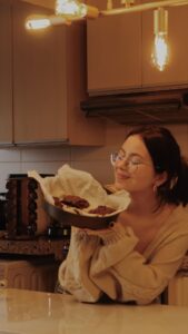 Bia Jordão Instagram - blueberry e chocolate = que bela combinação
