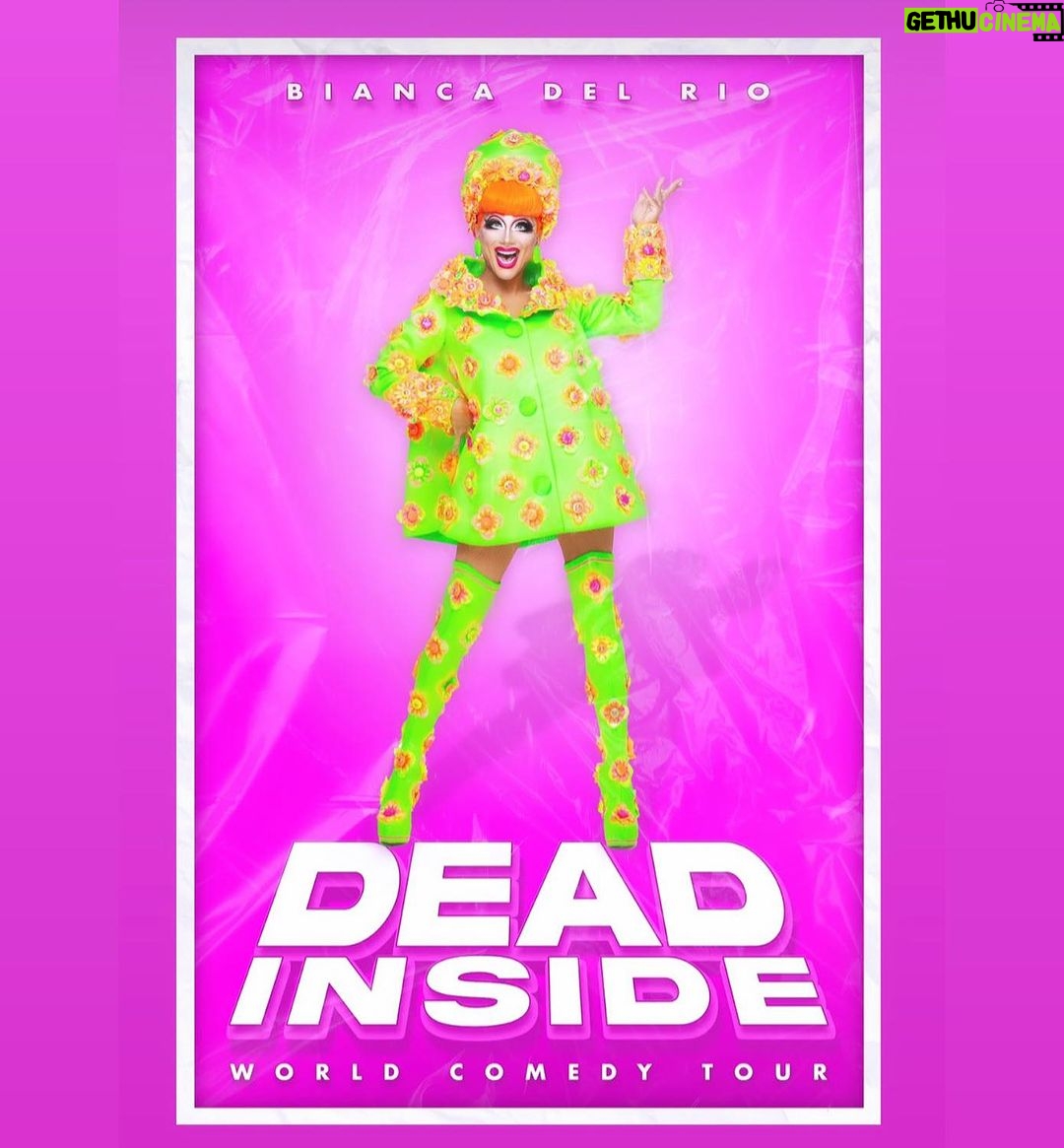 Bianca Del Rio Instagram - DEAD INSIDE! π©·ππ§‘ GET READY USA and CANADA! Tickets go on sale THIS FRIDAY 10 am! Additional countries will be announced soon! Go to THEBIANCADELRIO.com πΈ: @vadellaphoto π: @philipheckman @marchappelnyc π& π’ @thebiancadelrio