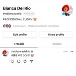 Bianca Del Rio Instagram – 🤡