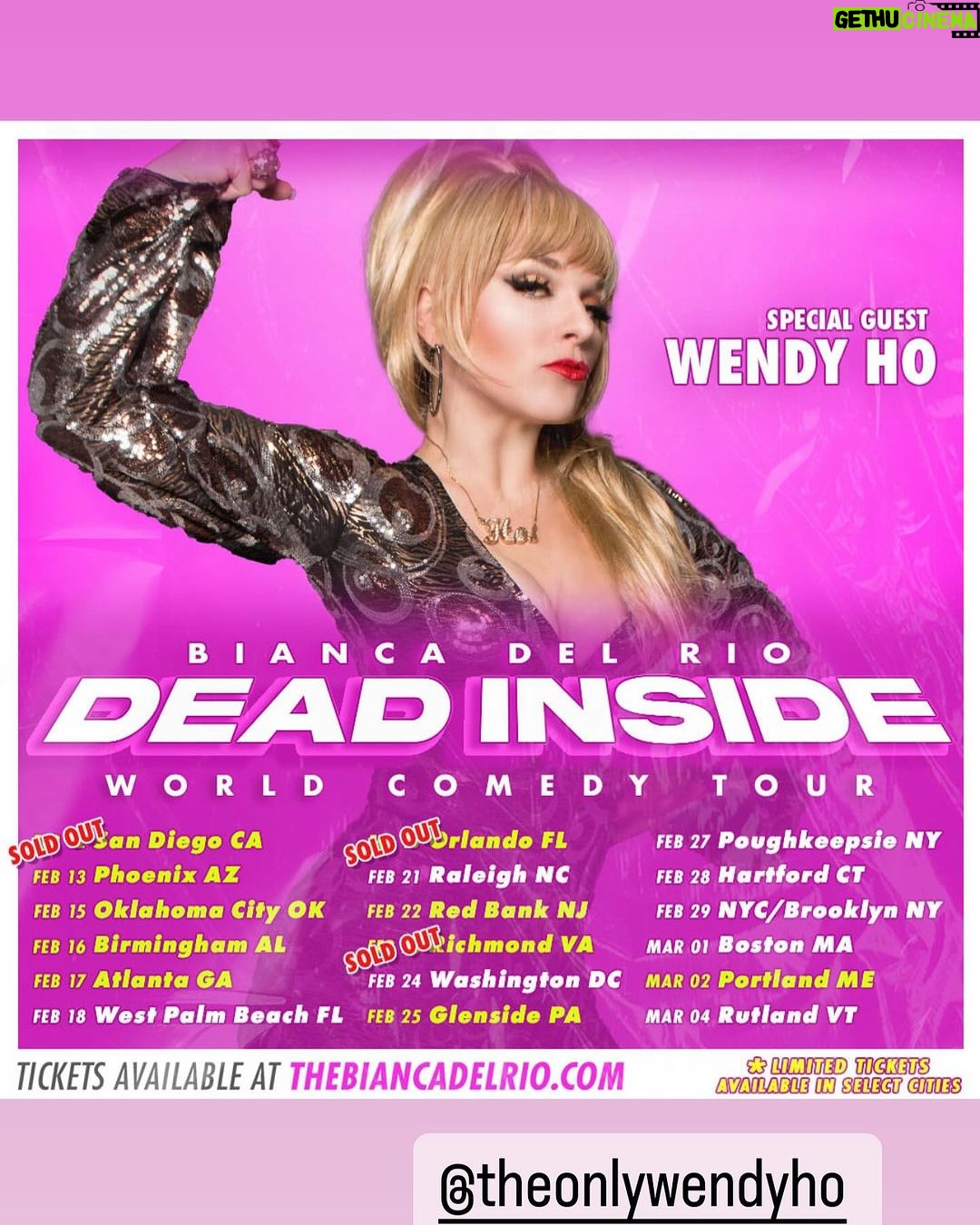 Bianca Del Rio Instagram - ๐ฉท๐๐งก @theonlywendyho @suttonleeseymour @misssherryvine