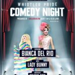 Bianca Del Rio Instagram - COMEDY NIGHT PRESENTED BY the Audain Art Museum 📅 TOMORROW, JAN 24 ⏳ 7PM Doors open for an 8PM Start 🌍 Whistler Conference Centre - 4010 Whistler Way TWO legendary drag comedians will be gracing the stage tomorrow night! BIANCA DEL RIO, dubbed “The Joan Rivers of the Drag World” is a dimple-cheeked, larger-than-life drag queen and outrageous comic who isn’t afraid to shock and offend. Fierce, funny, and fabulous. LADY BUNNY, an iconic trailblazer in the queer community, advocating for queer rights while mixing activism and entertainment! She brings attention to important causes and celebrates life and love in style. ** GET YOUR TICKETS ON OUR WEBSITE. ** Link in bio. Arrive early for a pre-drink. This event is for ages 19+. Content will likely be vulgar and blatantly hilarious. @TheBiancaDelRio @official_lady_bunny @SymoneSays68 @AudainArtMuseum @WhistlerBlackcomb @AavaWhistlerHotel @RMWhistler @GoWhistler #RMOW #BiancaDelRio #DragComedy #DragWorld #ComedyGold #whistlernightlife #comedy #LadyBunny #LBTQIfriendly #WhistlerPride #AavaAdventures #WhistlerBlackcomb #OnlyInWhistler #WhistlerLocalAndPride #GaySki #whistlerbc #WhistlerVibes #ApresSki