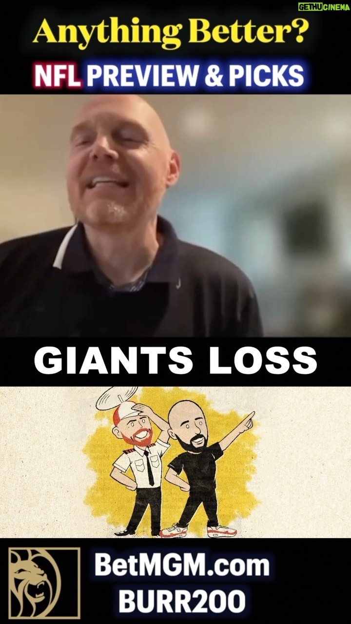Bill Burr Instagram - We both went 2-2! Anything Better NFL Preview & Picks for Week 2 is up!! link in bio