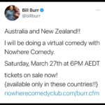 Bill Burr Instagram - link in stories and on billburr.com!