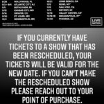 Bill Burr Instagram - Can’t wait to get back on the road! New and rescheduled dates are announced at BILLBURR.COM. New 2021 shows will go on-sale this Friday at 10AM local. *Important* If you currently have tickets to a show that has been rescheduled, your tickets will be valid for the new date. If you can’t make the rescheduled show please reach out to your point of purchase.