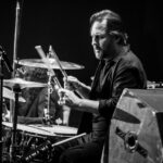 Bill Burr Instagram - On the Drums, Josh Freese, Bill Burr, Dave Lombardo and Steve Gorman. photos by Troy Conrad and Steve Rose #acdc #drummer #philrudd #bonscotttribute #deandelraystributetobonscott #deandelray #billburr #joshfreese #stevegorman #davelombardo