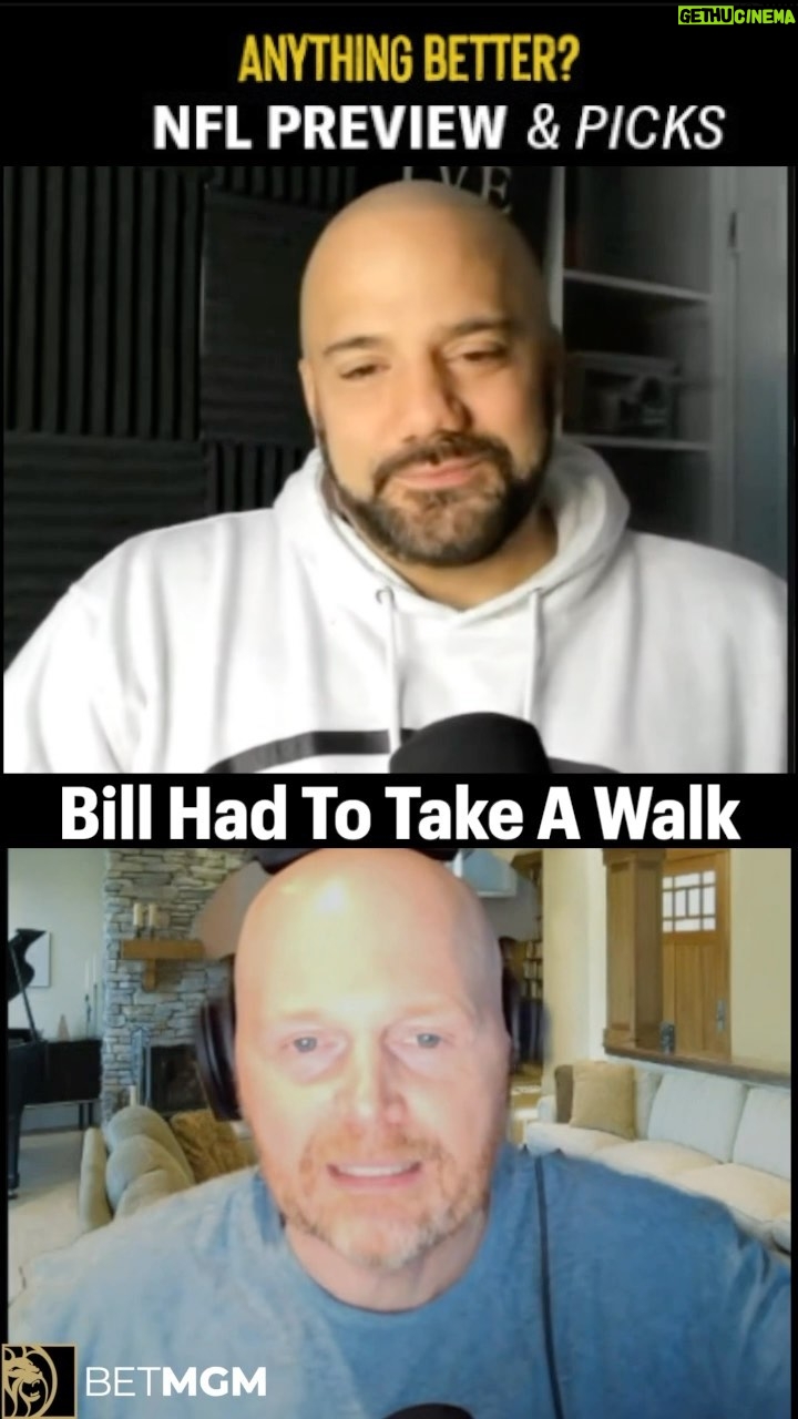 Bill Burr Instagram - Week 9 picks are live on Anything Better’s YouTube channel. link in bio.