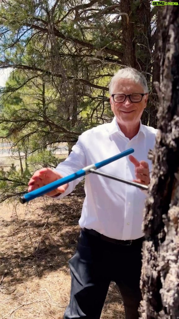 Bill Gates Instagram - One of the coolest things I’ve learned this year: How to take and analyze a tree core sample.
