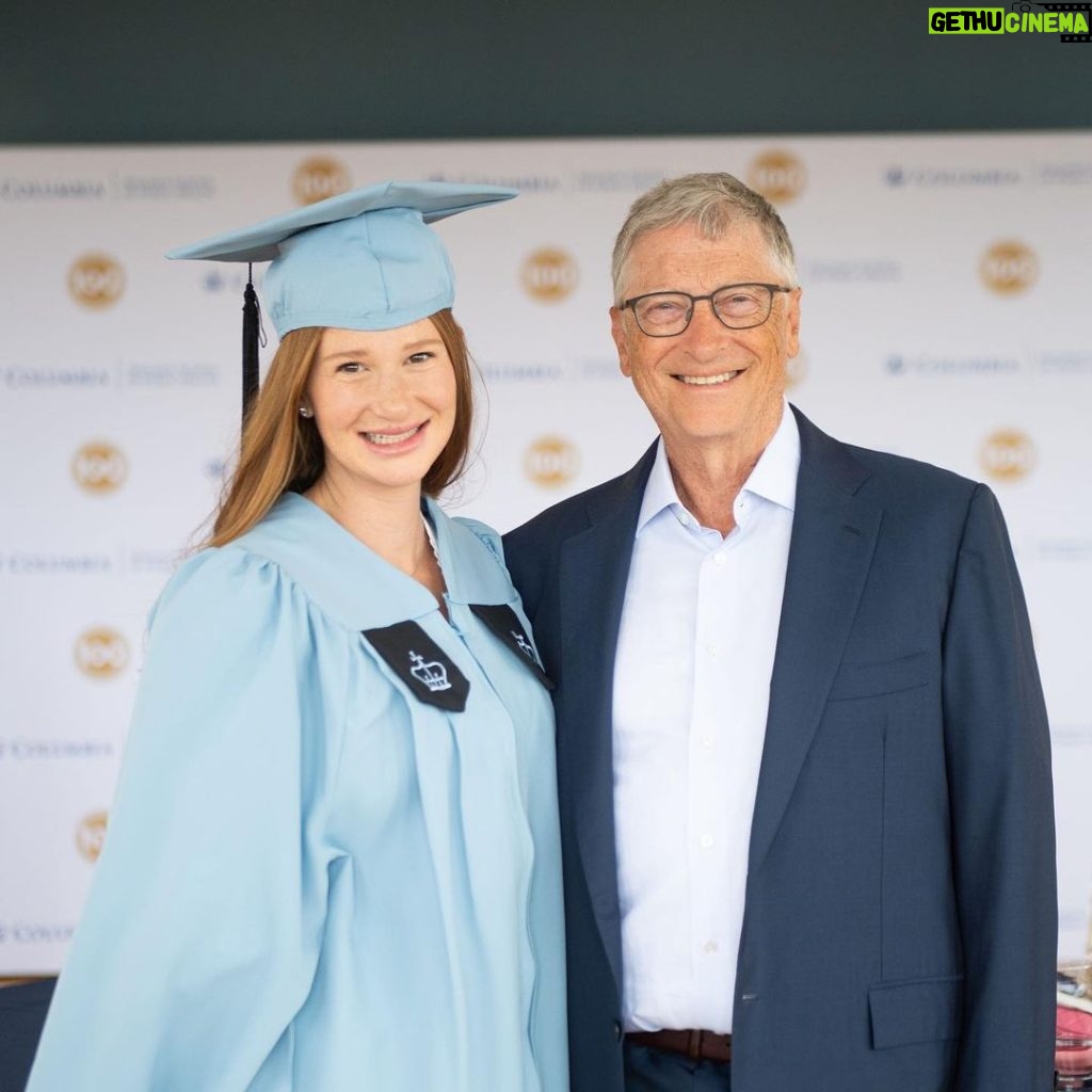 Bill Gates Instagram - I’m so proud of you, Jenn. You have grown and learned so much over the years. I can’t wait to see what you accomplish next. Congratulations!