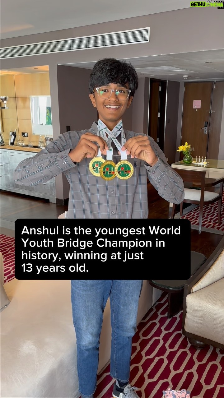 Bill Gates Instagram - It was fun meeting Anshul and picking his brain about our favorite pastime. Anshul, if you’re ever looking for a new bridge partner, I’m your guy!