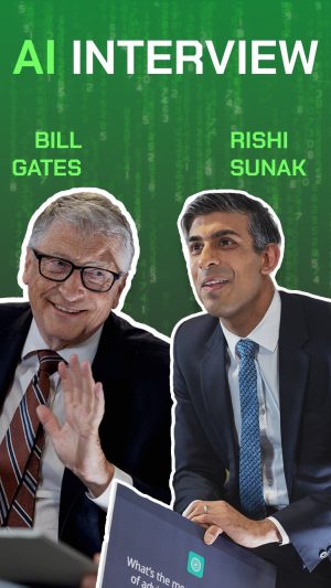 Bill Gates Instagram - Bill Gates and Rishi Sunak: the AI interview.