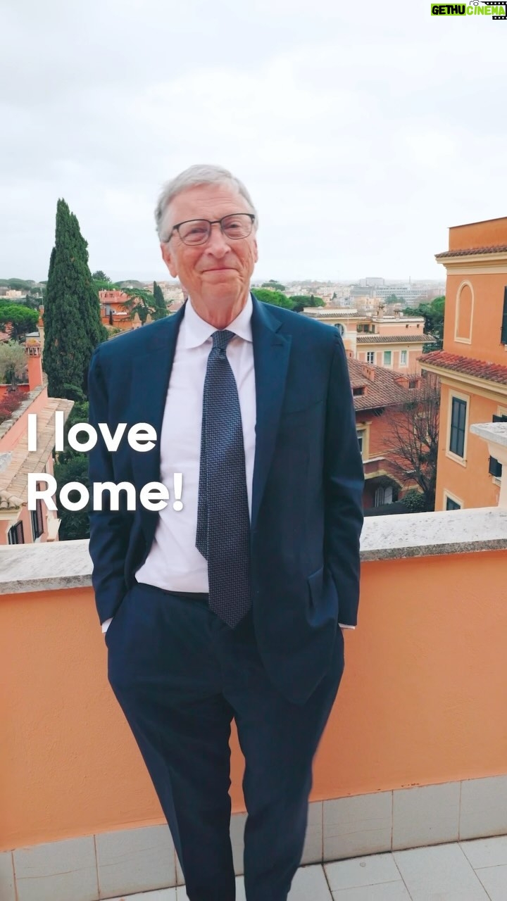 Bill Gates Instagram - Eating great food is a highlight of any trip to Rome. This time, I got to try some of the incredible (and tasty) innovations from @onecgiar that are helping in the fight against hunger and malnutrition. Rome, Italy