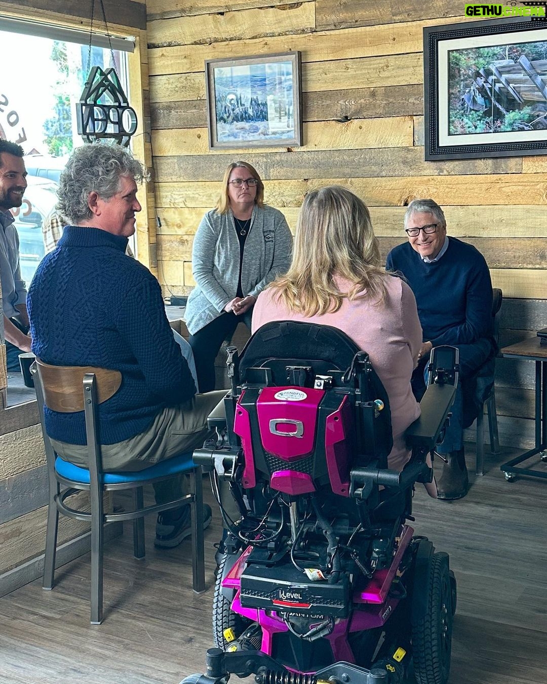 Bill Gates Instagram - I had the best day in Kemmerer, Wyoming. Over a coal plant tour, a site visit of the future Natrium plant, burgers, ice cream, and coffee, I got excited about the clean energy transition and the promise of next-generation nuclear.
