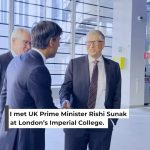 Bill Gates Instagram - It was great getting to know some of the UK’s leading clean tech entrepreneurs with Prime Minister @rishisunakmp. Launching Cleantech for UK with Breakthrough Energy makes me optimistic about the future.
