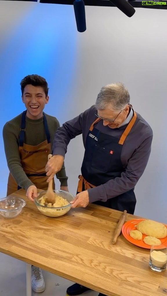 Bill Gates Instagram - I had a great time making Indian Roti with one of my favorite chefs, @eitan.