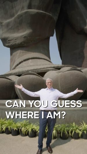 Bill Gates Instagram - Wow! I had a colossal visit to the Statue of Unity, the world’s tallest statue. Thank you Prime Minister @narendramodi for the invitation to visit this engineering marvel and thanks Chief Minister @bhupendrapbjp to your government for hosting me.