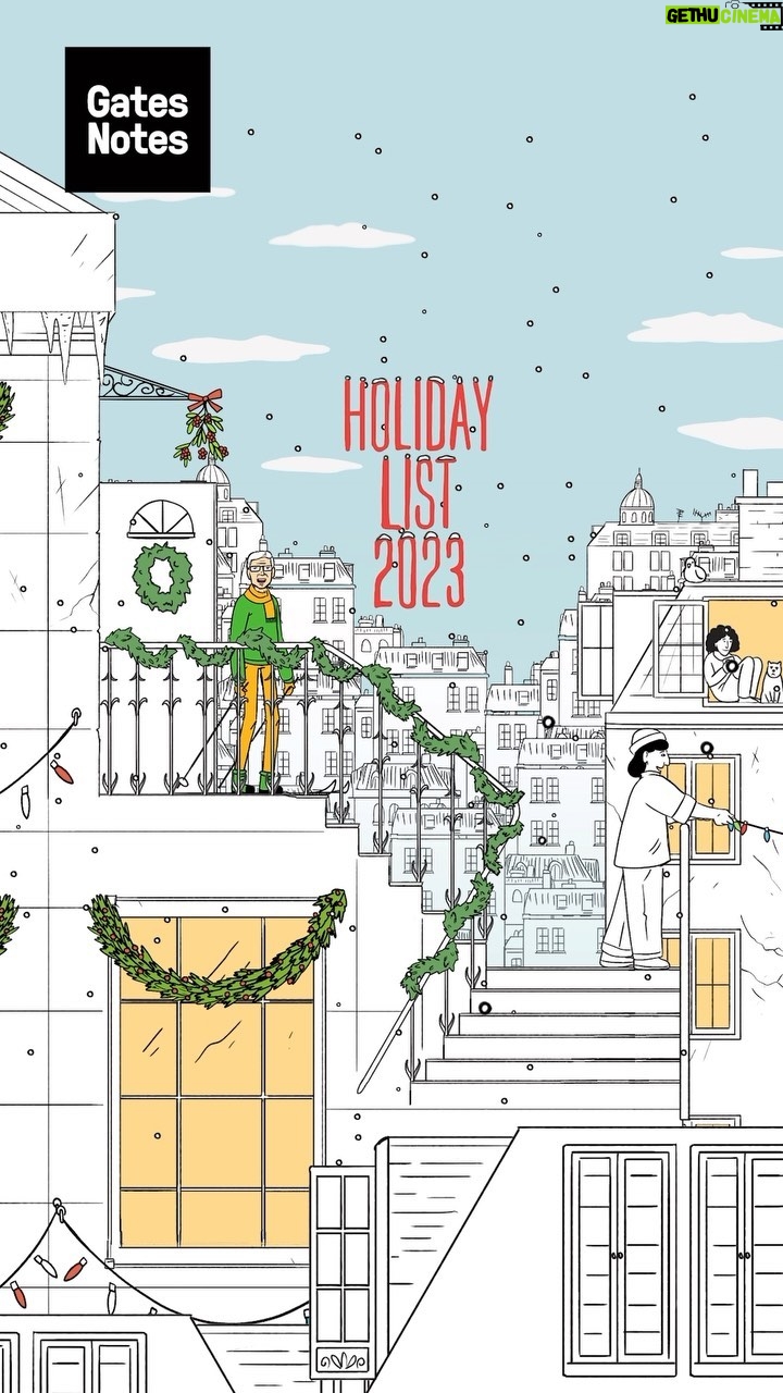 Bill Gates Instagram - Some of my recommendations for the holiday season.