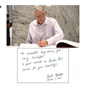 Bill Gates Instagram - Thank you @narendramodi for the invitation to visit the impressive Statue of Unity. It is an engineering marvel and a great tribute to Sardar Patel. Also great to see it is creating economic opportunity for local tribal communities, especially women.