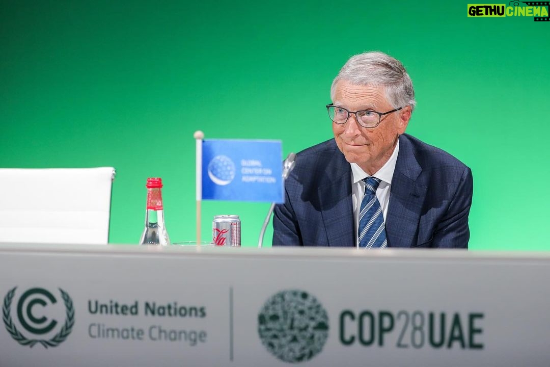 Bill Gates Instagram - It was an inspiring weekend at COP28. Climate change is one of the biggest challenges humanity has ever faced—but with human ingenuity and innovation, we can avoid a climate disaster.