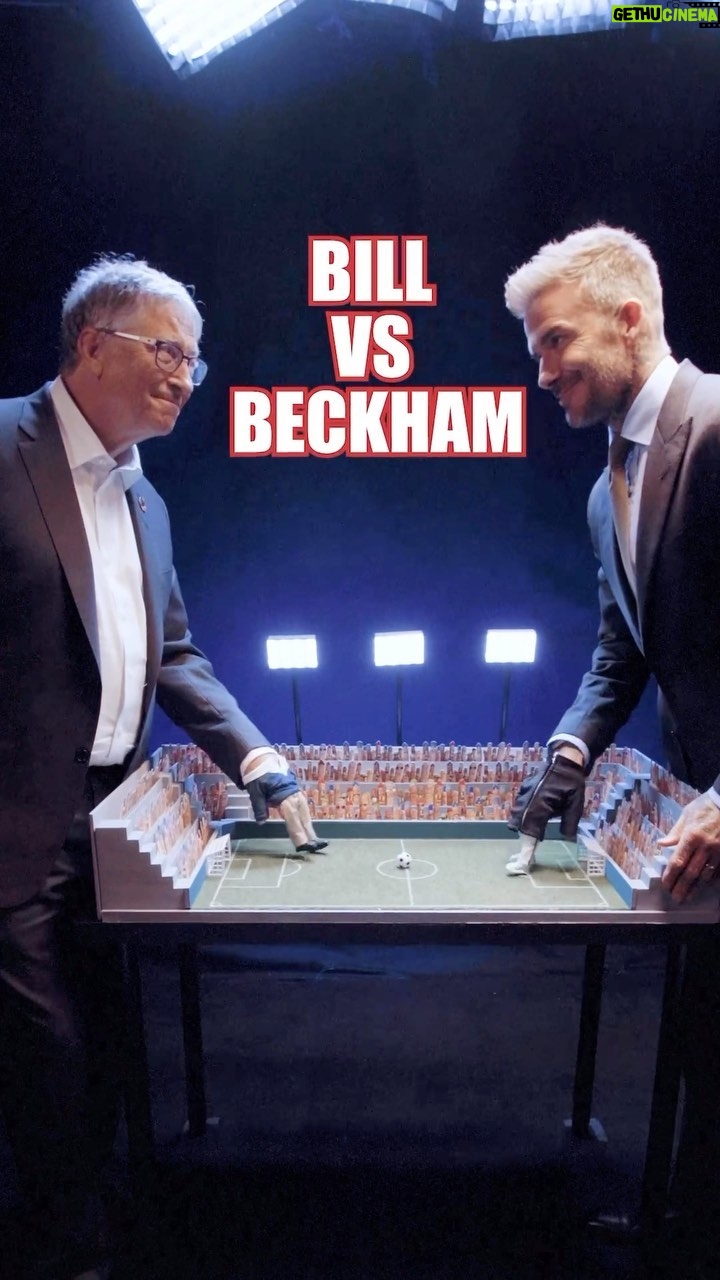 Bill Gates Instagram - On the tiny pitch, @davidbeckham and I are very competitive. Off it, we share a common goal in finding ways to drive towards #ZeroMalaria. His dedication to ending malaria and supporting global health is remarkable. Thank you, David! #WorldMosquitoDay