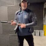 Bill Goldberg Instagram – #fullautofriday with @pofusa 😬😬 #phoenix #guns #ammo #pewpew #machinegun #9mm #rifle #americanmade #southpaw 💩