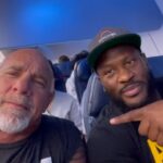 Bill Goldberg Instagram - CAUTION!! I always try to set an example for our youth so I greatly apologize for my foul mouth! Understandably pumped to finally meet a person I’ve followed closely for a long time. @jhharrison92 is a legend, a great man, and one of the only humans walking the planet that matches my intensity. 🙏👊💪 His work ethic is unmatched, and ironically I was showing @goldberg21_99 his videos a few days ago. Mad respect my friend😤 Cool things to come! Also, we had a great discussion about our supplement lines hitting the market!!! @madegallant #legend #badass #monster #respect #nfl #dline #pittsburgsteelers #beast