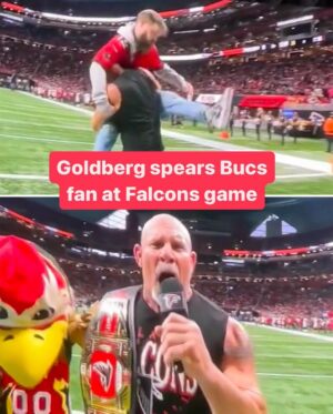 Bill Goldberg Instagram - Goldberg hit a spear at the Falcons game 👀 
(🎥: @maria__martinn)