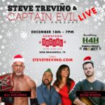 Bill Goldberg Instagram – Join me and Captain Evil (@iamrenaewithana) for the Steve and Captain Evil Holiday Podcast on December 18th at @downtownsocialnb in New Braunfels. The one and only WWE superstar, goldberg95, will be joining us along with the amazingly talented singer/songwriter, @wadebowen.
The proceeds from this night will be benefiting two amazing organizations – @helis4heroes and the @thepurpleheartproject2020. So, not only will you be enjoying a fantastic evening, but you’ll also be supporting these wonderful causes. Tickets are on sale now (🔗 in bio)
#SteveAndCaptainEvilPodcast #ChristmasSpecial #NewBraunfels #Helis4Heroes #PurpleHeartProject