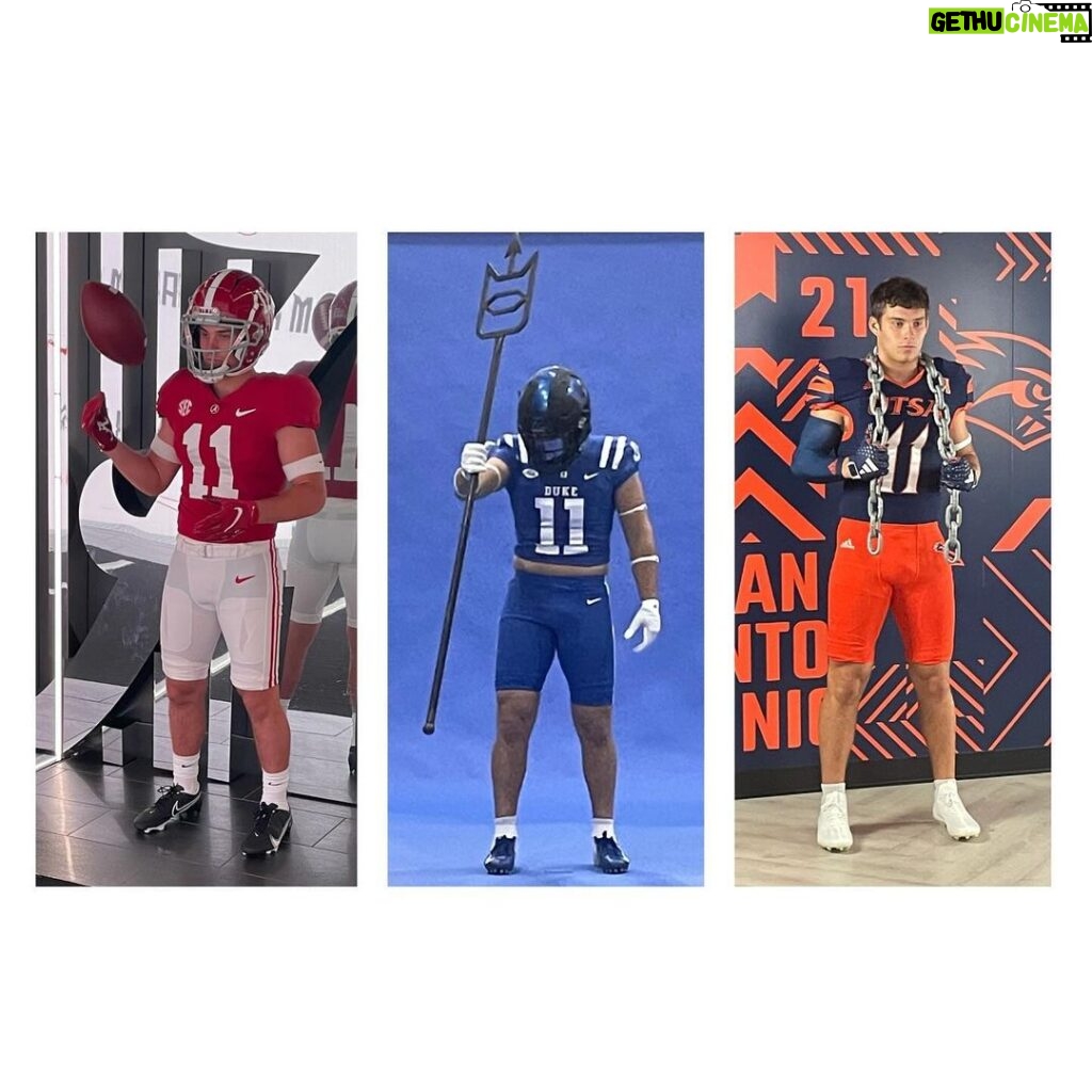 Bill Goldberg Instagram - Just a sample of what @goldberg21_99 has been doing … Words cannot express how proud we are of this boy! Very cool times to say the least. Stay tuned!!!! @alabamafbl @dukefootball @utsaftbl @georgiafootball @packfootball @aggiefootball #spear #jackhammer #whosnext #hardworkpaysoffs #linebacker #collegefootball Check out the # @superdj56 !!😉 #letsgo