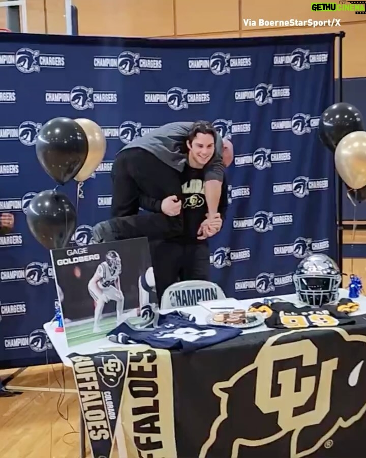 Bill Goldberg Instagram - Dad’s strength has obviously been passed down 😤 Gage Goldberg is headed to @cubuffsfootball to play linebacker as a preferred walk-on.
