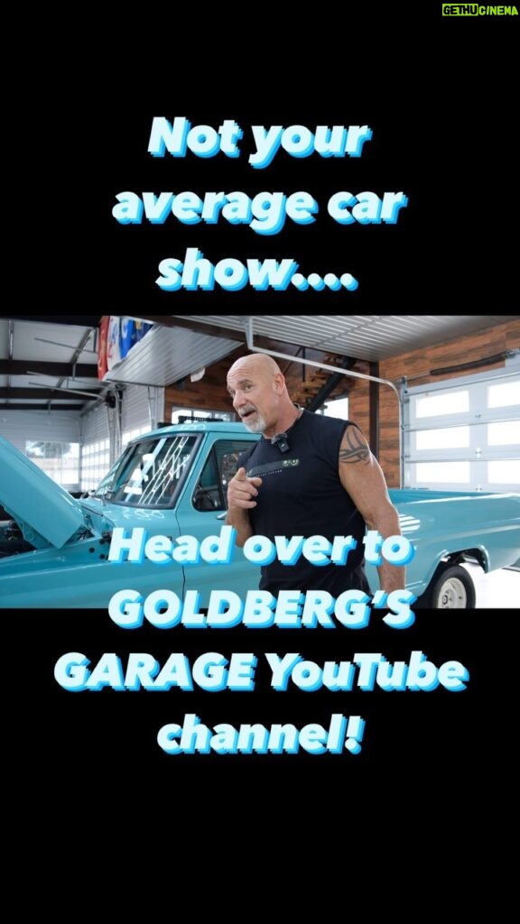 Bill Goldberg Instagram - Head on over to Goldberg’s Garage on YouTube for an automotive experience you may not soon forget! 😉😁 #spear #jackhammer #whosnext #cars #mopar #garagesofinstagram