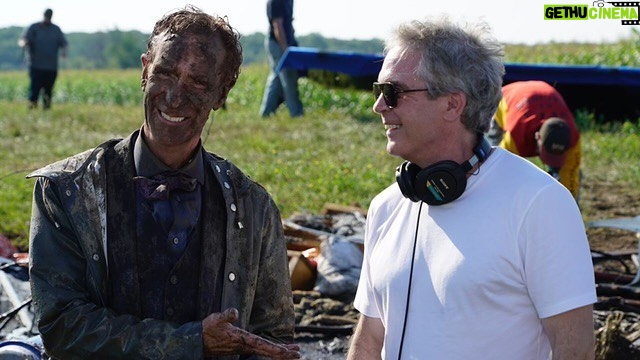 Bill Nye Instagram - Got muddied in battle during our first disaster of The #EndIsNye. Fellow Executive Producer Brannon Braga is on the right. I think that’s me on the left. Starts August 25 on @peacocktv.