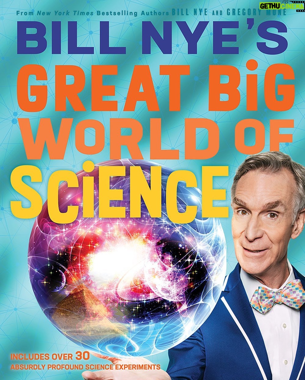 Bill Nye Instagram - At-home experiments for today’s students, the biggest questions in the universe, and the easiest to use periodic table on Earth. It’s all coming October 27. (Preorder via link in bio) #GreatBigWorldOfScience