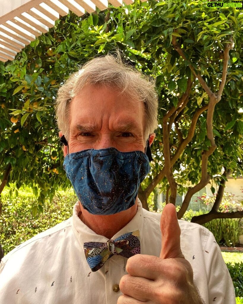 Bill Nye Instagram - It’s #WorldEmojiDay and I just want to take this opportunity to remind you all to WEAR A MASK😷. Carry on...