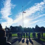 Bill Nye Instagram - The lowering of the US Flag at the Normandy American Cemetery on the coast of France is a sobering reminder of what our ancestors were willing to do to preserve our freedom. We are grateful. (Took this picture a few days ago. Still pretty choked up each time I see it.)