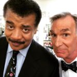 Bill Nye Instagram - Big fun on the set of Big Bang with Dr. T. Warner Bros. Studio