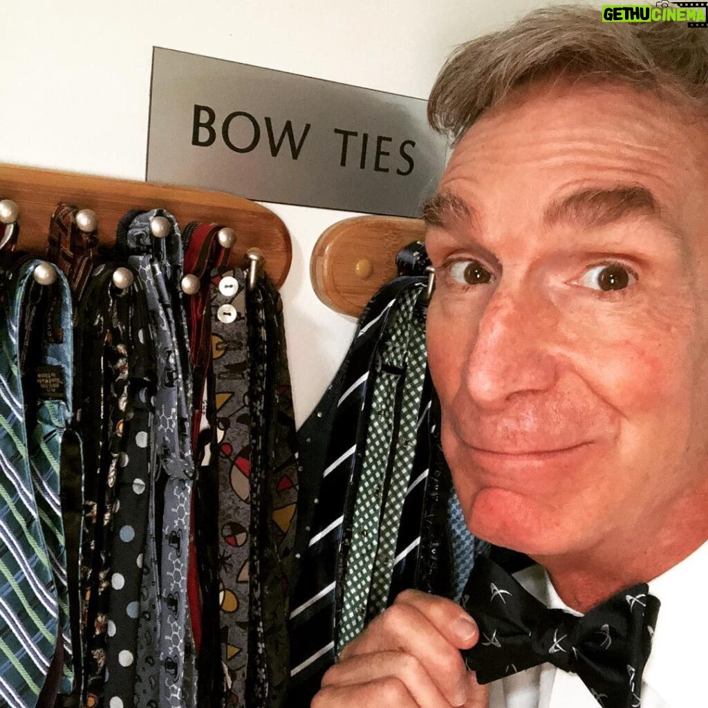 Bill Nye Instagram - It’s National #BowTie day! Something I know a thing or two about. They don’t slip into your soup, or flop into your flask. Stay classy, peoples.