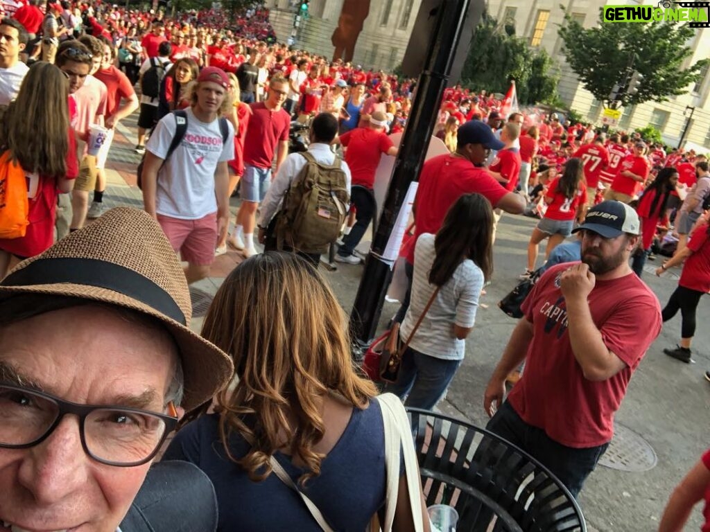 Bill Nye Instagram - DC going nuts. When I grew up here, I was a Washington Chiefs fan. Wow, things have gotten huge. To the Caps - to the Cup! Washington D.C.