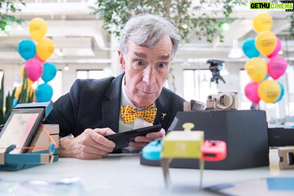 Bill Nye Instagram - This is no game, people. It’s #nintendolabo. Thanks for having me, Canada.