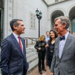Bill Nye Instagram - It was great to spend some time with LA’s Mayor Eric Garcetti this morning at City Hall to kick off City of #STEM. Science rules! (and so does technology, engineering and math!) Los Angeles, California