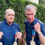 Bill Nye Instagram - Who wore it better?? #HappyFourth from Bob and Bill! Big thanks to ⁦‪@composerschmidt‬⁩ for the terrific music and to @planetarysociety CEO and BFF @billnye] See other videos like this: https://www.youtube.com/c/RobertPicardoOfficial ( link in my Insta bio!) @startrek #thedoctor