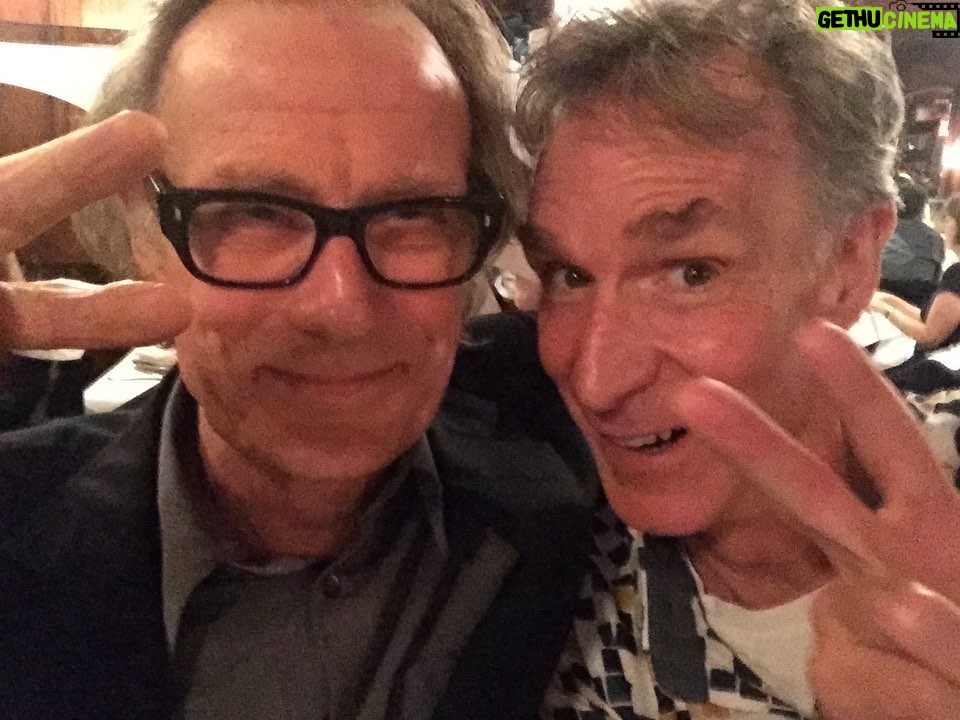 Bill Nye Instagram - When @jennifercoolidge talked about pronouncing Nighy last night, it was not about I. But a few years ago, that Nighy assured this Nye that both of our names rhyme with "guy.”